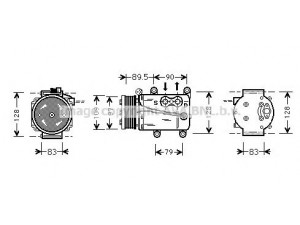 AVA QUALITY COOLING FDK082 kompresorius, oro kondicionierius 
 Oro kondicionavimas -> Kompresorius/dalys
1084732, XS7H19D629EA, YS7H19D629BA
