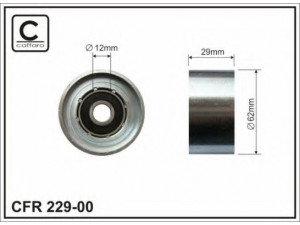 CAFFARO 229-00 kreipiantysis skriemulys, paskirstymo diržas 
 Diržinė pavara -> Paskirstymo diržas/komplektas -> Laisvasis/kreipiamasis skriemulys
1350364020000, 1350364010, 1350364020