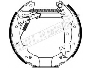 fri.tech. 16130 stabdžių trinkelių komplektas 
 Techninės priežiūros dalys -> Papildomas remontas