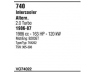 WALKER VO74022 išmetimo sistema 
 Išmetimo sistema -> Išmetimo sistema, visa