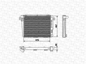 MAGNETI MARELLI 350213427000 radiatorius, variklio aušinimas 
 Aušinimo sistema -> Radiatorius/alyvos aušintuvas -> Radiatorius/dalys
17111177273, 17111707508, 17111707511