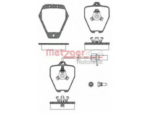 METZGER 0508.22 stabdžių trinkelių rinkinys, diskinis stabdys 
 Techninės priežiūros dalys -> Papildomas remontas
4B0 698 151C, 8D0 698 151B