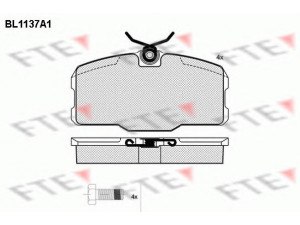 FTE BL1137A1 stabdžių trinkelių rinkinys, diskinis stabdys 
 Techninės priežiūros dalys -> Papildomas remontas
2701751, 2701951, 2708873, 2711740