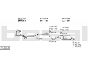 BOSAL 073.013.40 išmetimo sistema 
 Išmetimo sistema -> Išmetimo sistema, visa