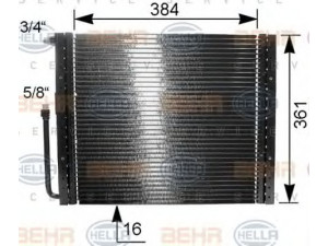 HELLA 8FC 351 038-151 kondensatorius, oro kondicionierius