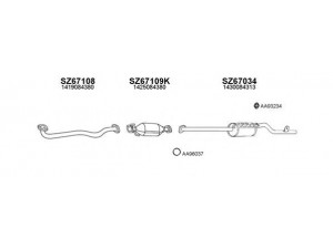 VENEPORTE 670054 išmetimo sistema