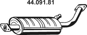 EBERSPÄCHER 44.091.81 vidurinis duslintuvas 
 Išmetimo sistema -> Duslintuvas
20100-34J11