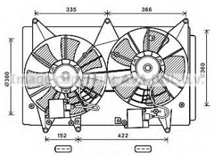 AVA QUALITY COOLING MZ7548 ventiliatorius, radiatoriaus 
 Aušinimo sistema -> Oro aušinimas
L33L15025D, L33L15025E, L33L15025H