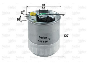 VALEO 587535 kuro filtras 
 Techninės priežiūros dalys -> Papildomas remontas
6420920101, 6420920701, 6460900252