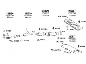 KLARIUS 931683E išmetimo sistema 
 Išmetimo sistema -> Išmetimo sistema, visa