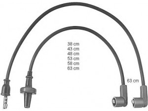 BERU ZEF518 uždegimo laido komplektas 
 Kibirkšties / kaitinamasis uždegimas -> Uždegimo laidai/jungtys