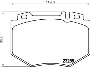 HELLA 8DB 355 011-831 stabdžių trinkelių rinkinys, diskinis stabdys 
 Techninės priežiūros dalys -> Papildomas remontas
0034203320, 0034206120, 0044200620