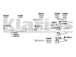 KLARIUS 391570E išmetimo sistema
