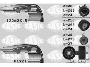 SASIC 1756040 paskirstymo diržo komplektas 
 Techninės priežiūros dalys -> Papildomas remontas
074198119, 074198119Q