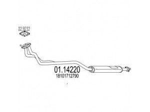 MTS 01.14220 išleidimo kolektorius 
 Išmetimo sistema -> Išmetimo vamzdžiai
18101712790