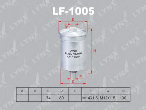LYNXauto LF-1005 kuro filtras 
 Techninės priežiūros dalys -> Papildomas remontas
441 201 511 B, 441 201 511 C