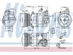 NISSENS 89421 kompresorius, oro kondicionierius 
 Oro kondicionavimas -> Kompresorius/dalys
1K0820808G, 1K0820859R, 1K0820808G