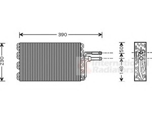 VAN WEZEL 5800V185 garintuvas, oro kondicionierius 
 Oro kondicionavimas -> Garintuvas
701820103A, 703820121A