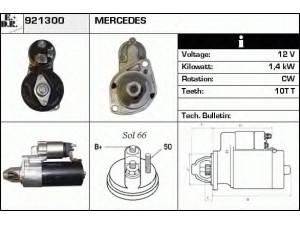 EDR 921300 starteris 
 Elektros įranga -> Starterio sistema -> Starteris
414466