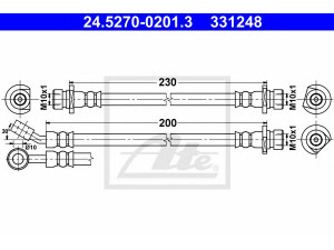 ATE 24.5270-0201.3 stabdžių žarnelė 
 Stabdžių sistema -> Stabdžių žarnelės
01466-SMG-E00