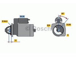BOSCH 0 986 019 291 starteris 
 Elektros įranga -> Starterio sistema -> Starteris
46231511, 7735162, 7735162, 7735162