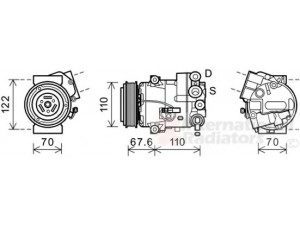 VAN WEZEL 3700K605 kompresorius, oro kondicionierius 
 Oro kondicionavimas -> Kompresorius/dalys
13346492, 13396664, 13414017, 1618400