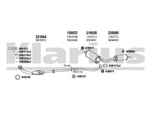 KLARIUS 180359E išmetimo sistema 
 Išmetimo sistema -> Išmetimo sistema, visa