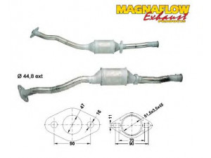 MAGNAFLOW 85819 katalizatoriaus keitiklis 
 Išmetimo sistema -> Katalizatoriaus keitiklis
855085, 855108