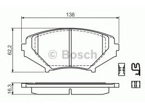 BOSCH 0 986 494 220 stabdžių trinkelių rinkinys, diskinis stabdys 
 Techninės priežiūros dalys -> Papildomas remontas
F1Y13323ZC, F1Y73323ZA, F1Y93323ZA