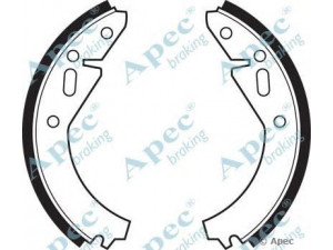 APEC braking SHU12 stabdžių trinkelė 
 Stabdžių sistema -> Būgninis stabdys -> Stabdžių įdėklas/ trinkelė
007440047R, 013330140, 111430141