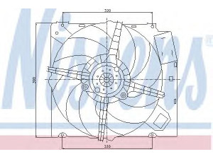 NISSENS 85101 ventiliatorius, radiatoriaus 
 Aušinimo sistema -> Oro aušinimas
46738821, 60809409