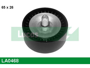 LUCAS ENGINE DRIVE LA0468 kreipiantysis skriemulys, V formos rumbuotas diržas 
 Diržinė pavara -> V formos rumbuotas diržas/komplektas -> Laisvasis/kreipiamasis skriemulys