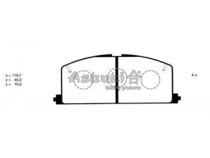 ASHUKI T111-01 stabdžių trinkelių rinkinys, diskinis stabdys 
 Techninės priežiūros dalys -> Papildomas remontas
V9118A009, 0 986 468 701/BOSCH