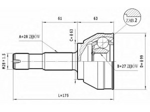 STATIM C.163 jungčių komplektas, kardaninis velenas 
 Ratų pavara -> Sujungimai/komplektas
3273.60, 3273.62, 95606802, 95606803