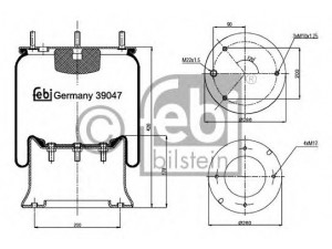 FEBI BILSTEIN 39047 dėklas, pneumatinė pakaba
0866 787, 1384 274, 1487 358, 866 787