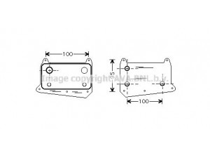 AVA QUALITY COOLING MSA3376 alyvos aušintuvas, variklio alyva 
 Aušinimo sistema -> Radiatorius/alyvos aušintuvas -> Alyvos aušintuvas
6111880301, 6121880101, 6461880301