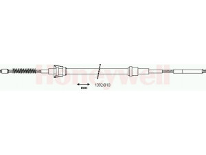 BENDIX 432940B trosas, stovėjimo stabdys 
 Stabdžių sistema -> Valdymo svirtys/trosai
6X0609721D, 6X0609721E, 6X0609721D