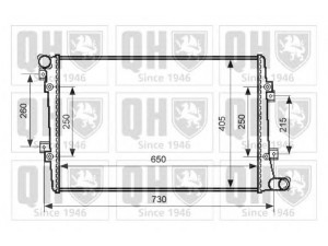 QUINTON HAZELL QER2542 radiatorius, variklio aušinimas 
 Aušinimo sistema -> Radiatorius/alyvos aušintuvas -> Radiatorius/dalys
1K0 121 251AK, 1K0121251AK, 1K0 121 251AK