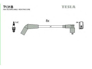 TESLA T131B uždegimo laido komplektas 
 Kibirkšties / kaitinamasis uždegimas -> Uždegimo laidai/jungtys