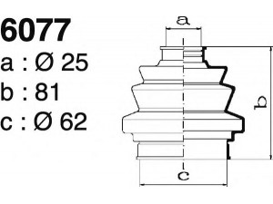 DEPA 6077 gofruotoji membrana, kardaninis velenas 
 Ratų pavara -> Gofruotoji membrana
82282140