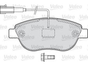VALEO 598721 stabdžių trinkelių rinkinys, diskinis stabdys 
 Techninės priežiūros dalys -> Papildomas remontas
77363958, 77365113, 1605157, 95511321