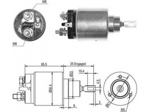 MAGNETI MARELLI 940113050407 solenoidinis jungiklis, starteris