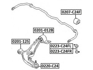 ASVA 0201-012B valdymo svirties/išilginių svirčių įvorė 
 Ašies montavimas/vairavimo mechanizmas/ratai -> Valdymo svirtis/pasukamosios svirties sujungimas -> Montavimas/sutvirtinimas
54500-4U201, 54500-BU000, 54501-BU000