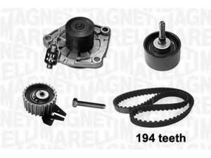 MAGNETI MARELLI 341404050001 vandens siurblio ir paskirstymo diržo komplektas 
 Aušinimo sistema -> Vandens siurblys/tarpiklis -> Vandens siurblys