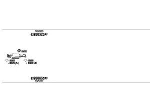 WALKER FOH05575A išmetimo sistema 
 Išmetimo sistema -> Išmetimo sistema, visa