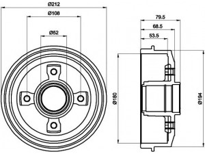 HELLA PAGID 8DT 355 301-241 stabdžių būgnas 
 Stabdžių sistema -> Būgninis stabdys -> Stabdžių būgnas
424732, 9478267980, 424732, 9478267980
