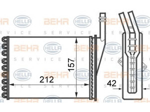 HELLA 8FH 351 024-351 šilumokaitis, salono šildymas 
 Šildymas / vėdinimas -> Šilumokaitis
60 25 370 415