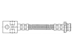 KAWE 511903 stabdžių žarnelė