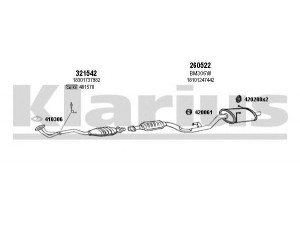 KLARIUS 060384E išmetimo sistema 
 Išmetimo sistema -> Išmetimo sistema, visa