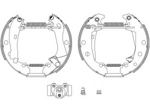 HELLA PAGID 8DB 355 003-621 stabdžių trinkelių komplektas 
 Techninės priežiūros dalys -> Papildomas remontas
423807, 95624959, 95625020, 423807